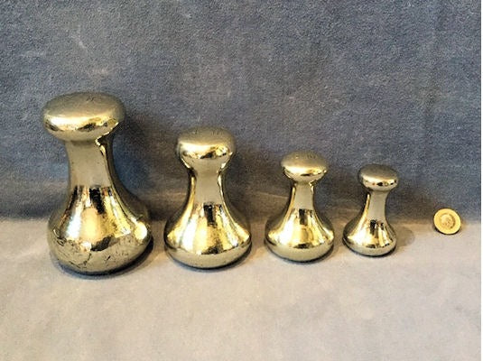 Part Set of 4 Nickel Counter Weights — Nickel, 1953