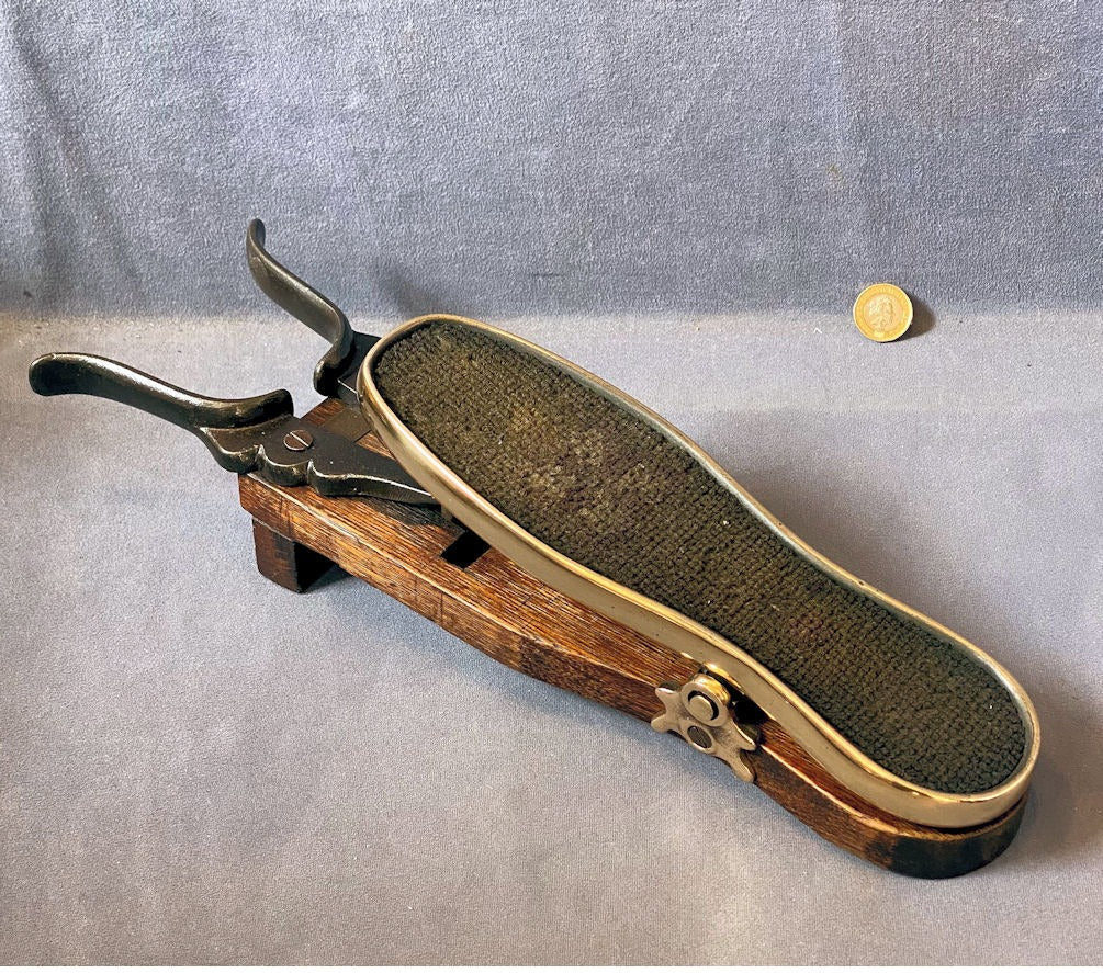 Patent Boot Jack — Brass, late 19th century