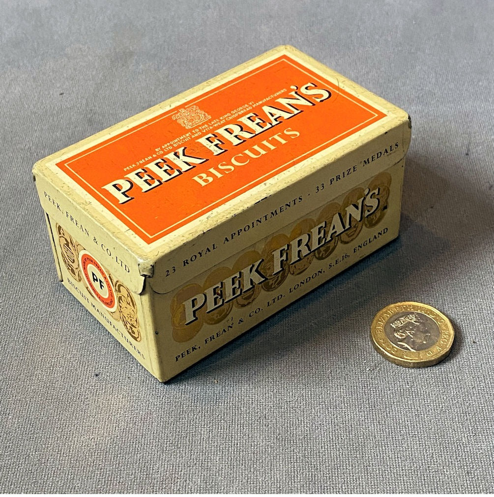 Peek Freans Miniature Biscuit Tin — 1950's