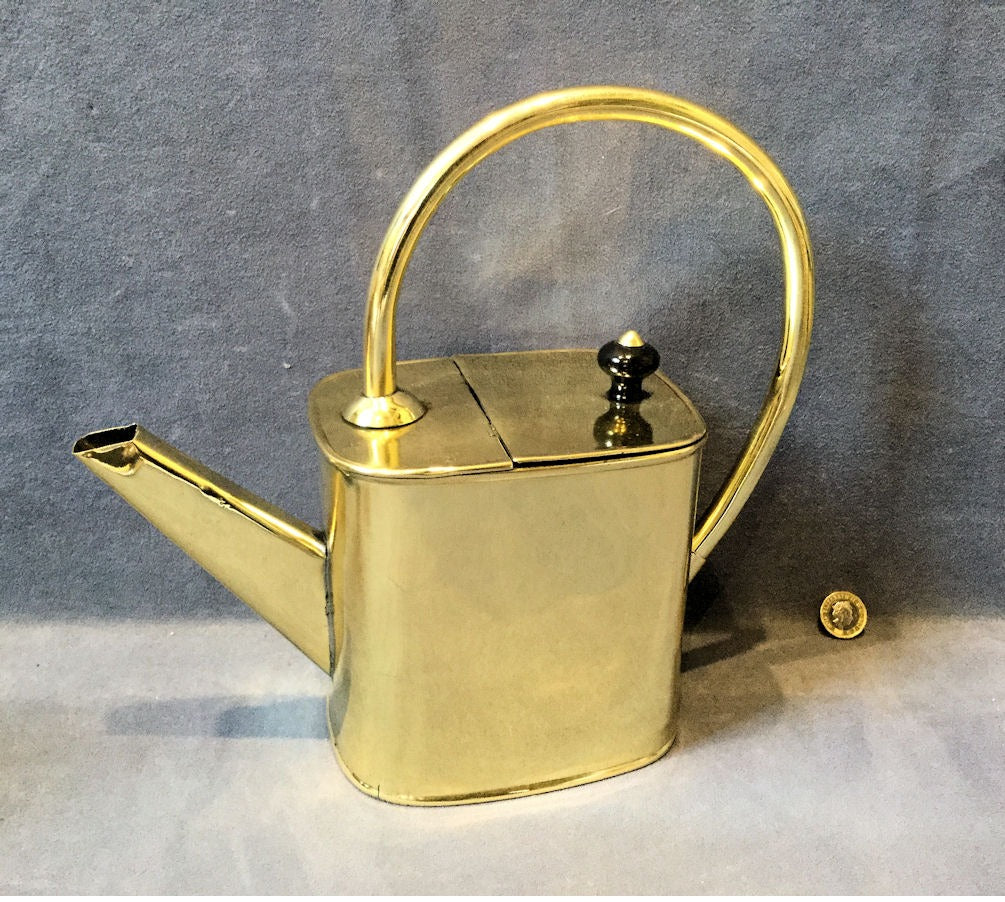 Perry and Son Brass Hot Water Can — Brass, late 19th century