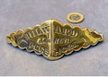 Pershore Saddler's Brass Name Plate — Brass, late 19th century