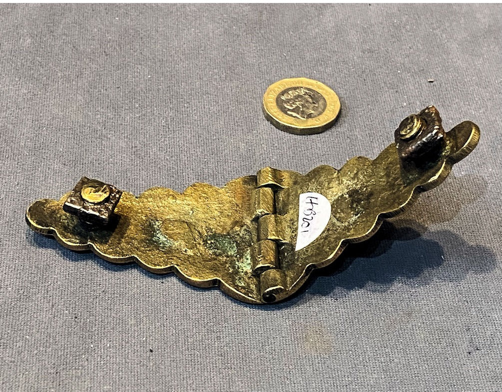 Pershore Saddler's Brass Name Plate — view 2