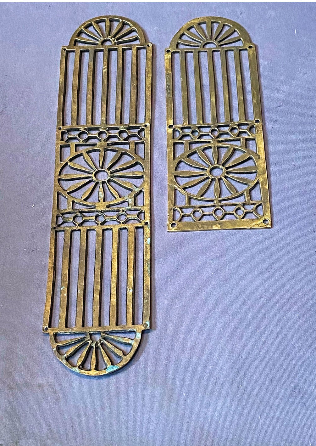 Pierced Brass Fingerplate — view 2
