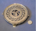 Pierced Brass Isle of Man Teapot Stand — Brass, 1920's