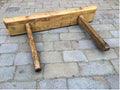 Pine Saddle Rack — Oak, late 19th century