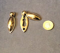 Pink Brass Keyhole with Cover, 5 available — Brass, late 19th century