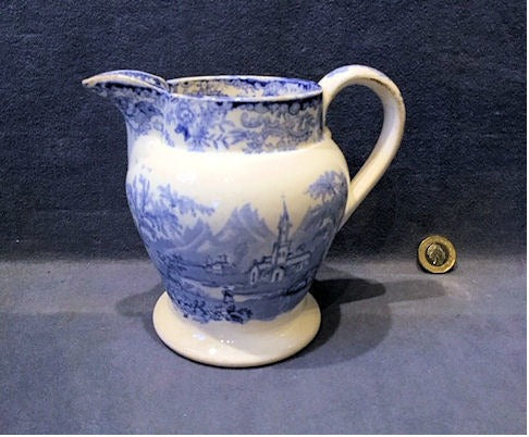 Pint Ale Measure Jug — Ceramic, late 19th century