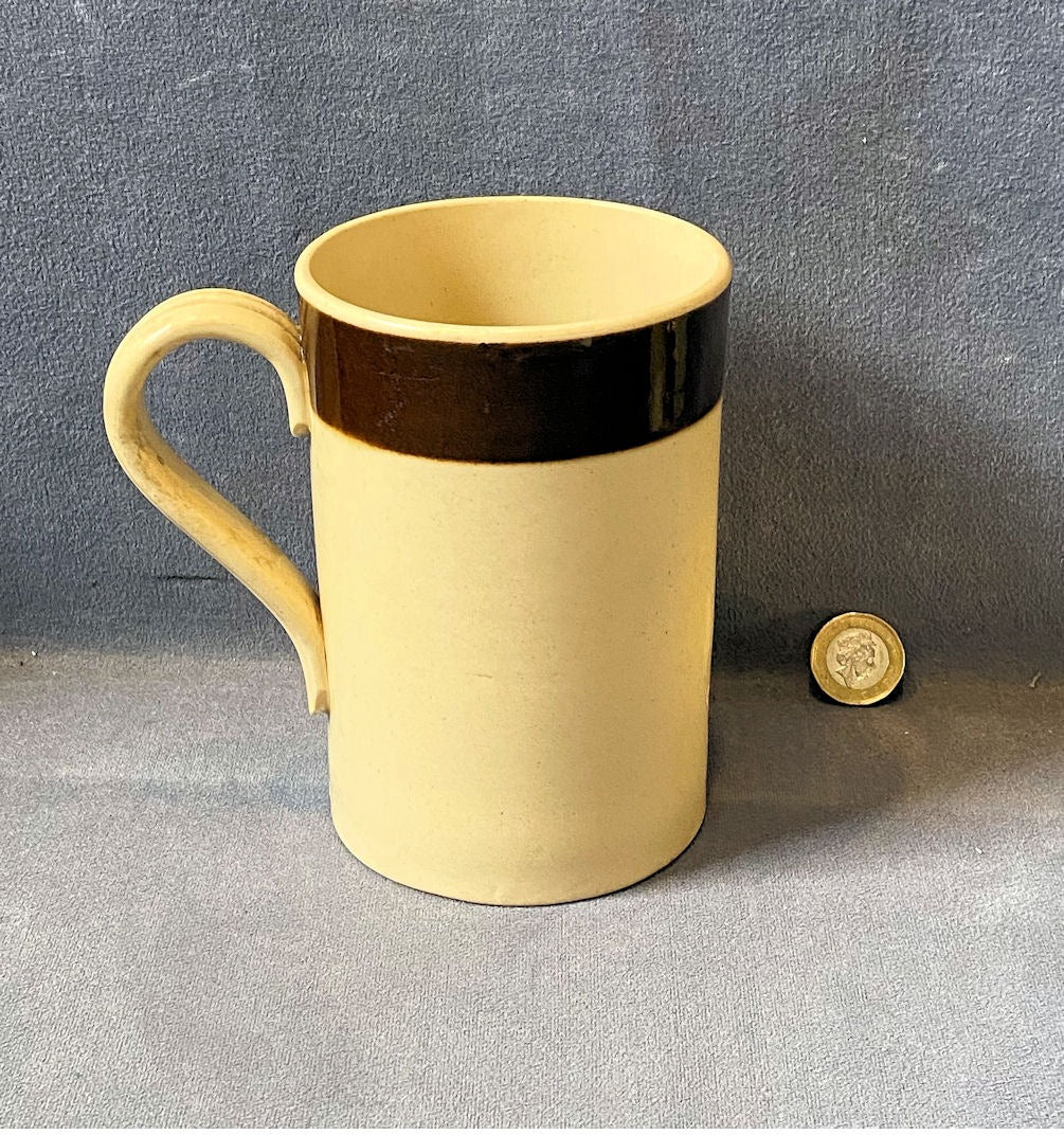 Pint Ceramic Ale Measure Jug — Ceramic, circa 1900