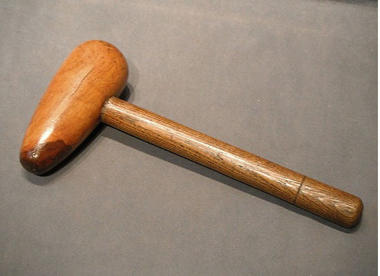 Plumbers Lead Dressing Mallet — circa 1900