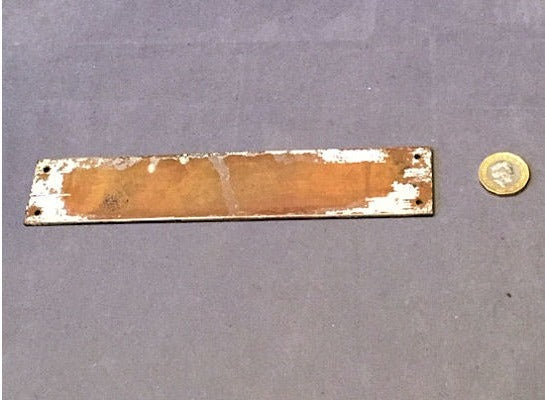 Pram Stores Brass Plaque — view 2