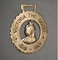 Queen Victoria Commemorative Horse Brass — Brass, 1901