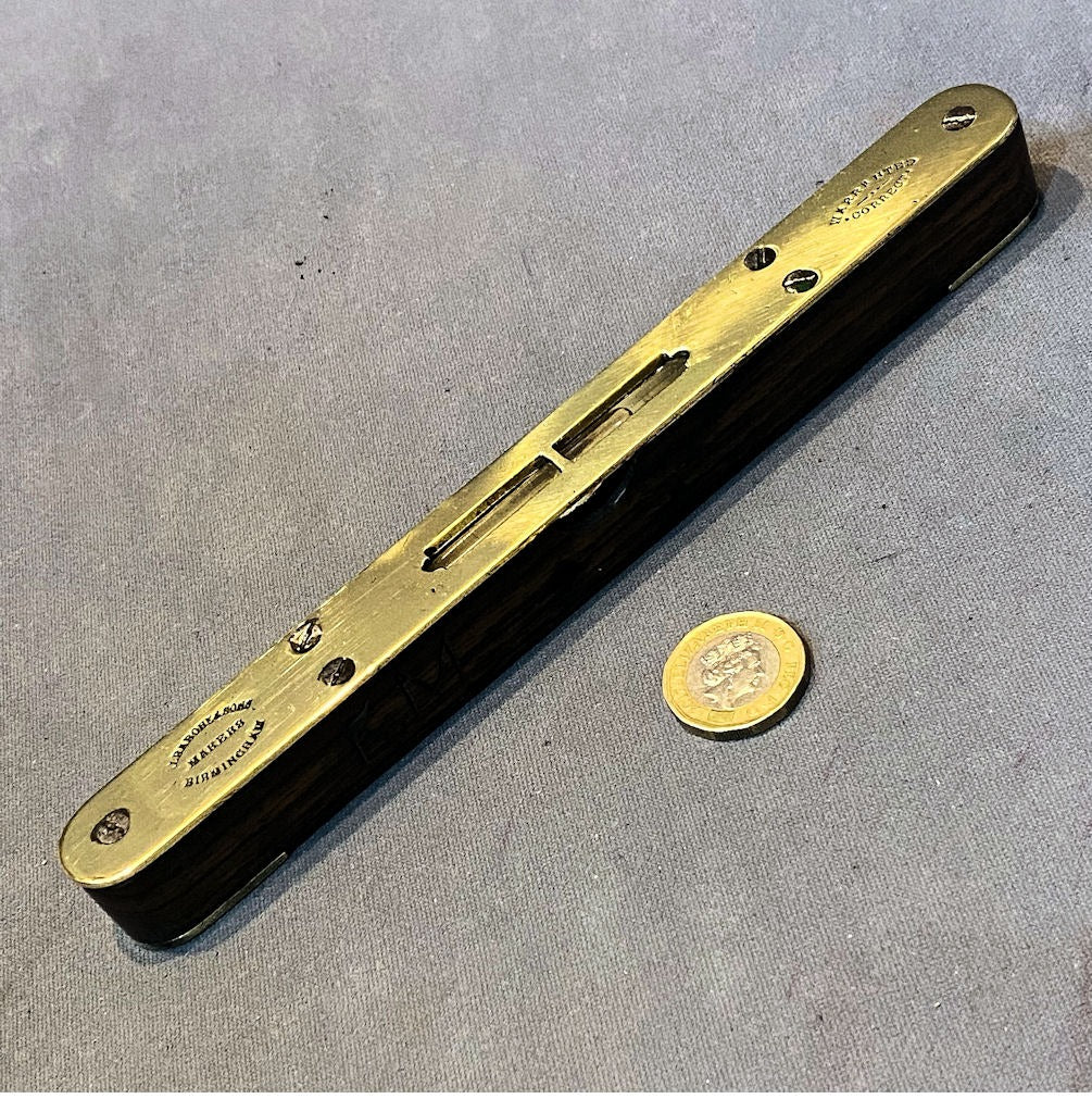 Rabone Rosewood Spirit Level — Wood, late 19th century