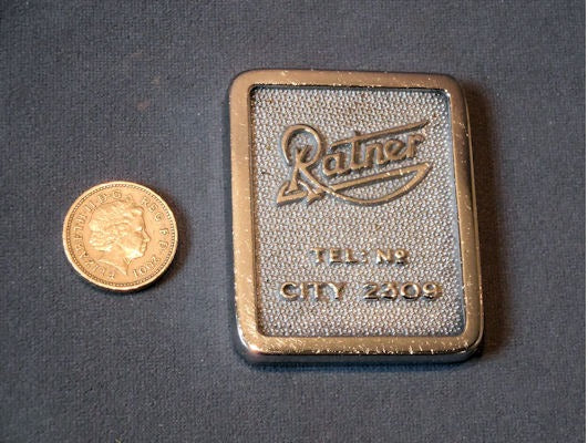 Ratner Chromed Keyhole with Cover, 2 available — Chrome
