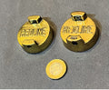 Redline Petrol Can Brass Cap — Brass, 1940's