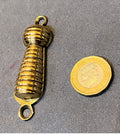 Ribbed Brass Keyhole Cover, 2 available — Brass, late 19th century