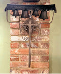 Robert Wells Four Bell Wall Chimes — Wrought iron, early 19th century