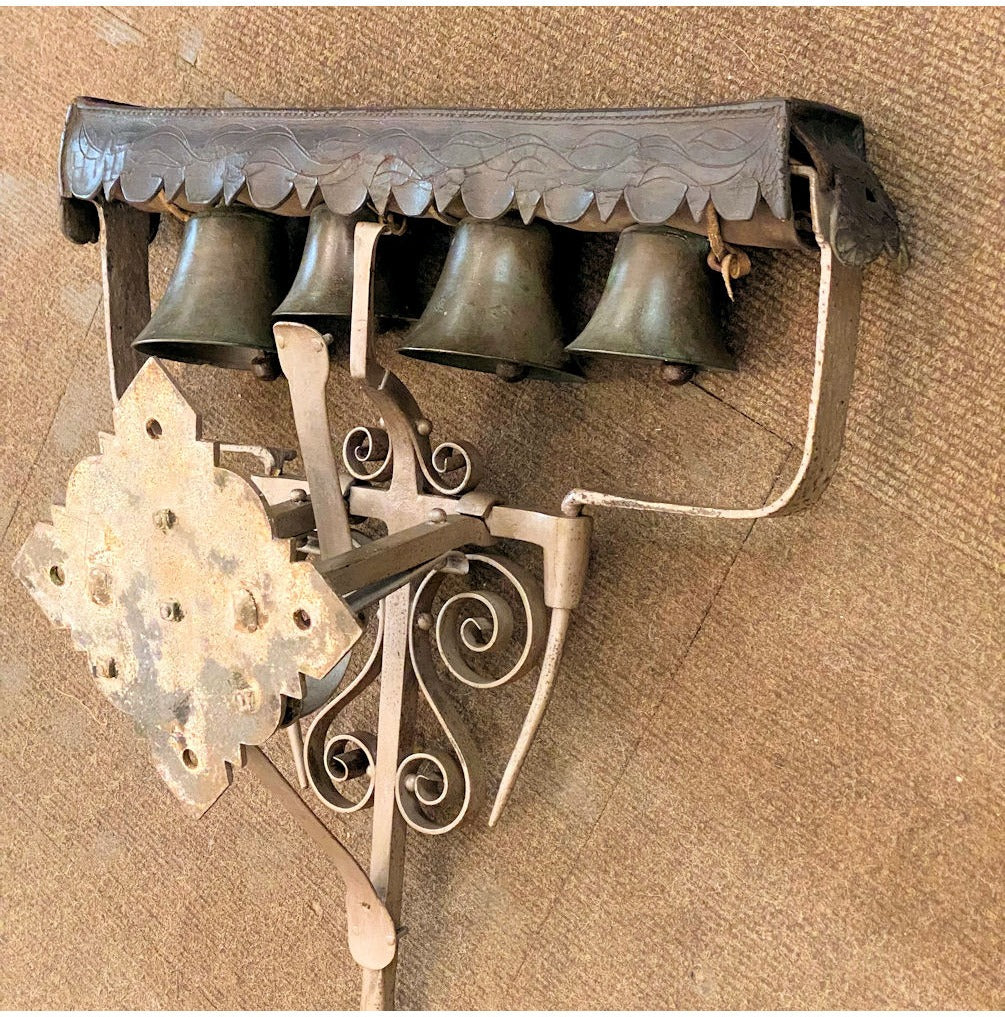 Robert Wells Four Bell Wall Chimes — view 3