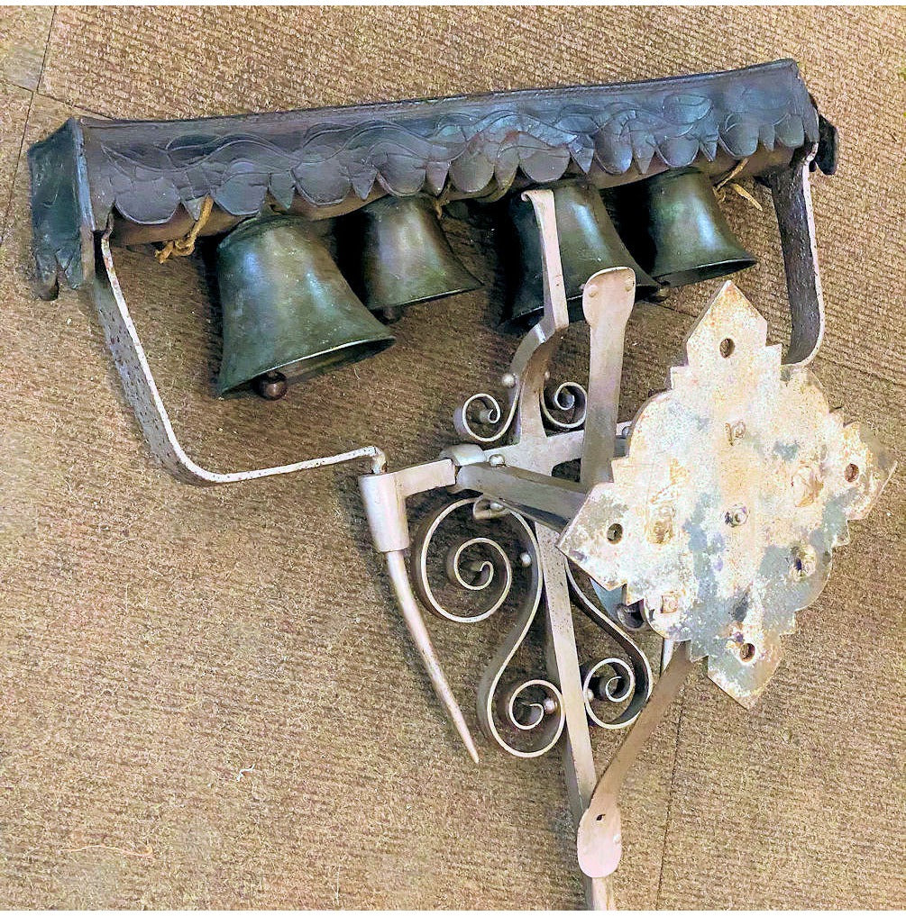 Robert Wells Four Bell Wall Chimes — view 4