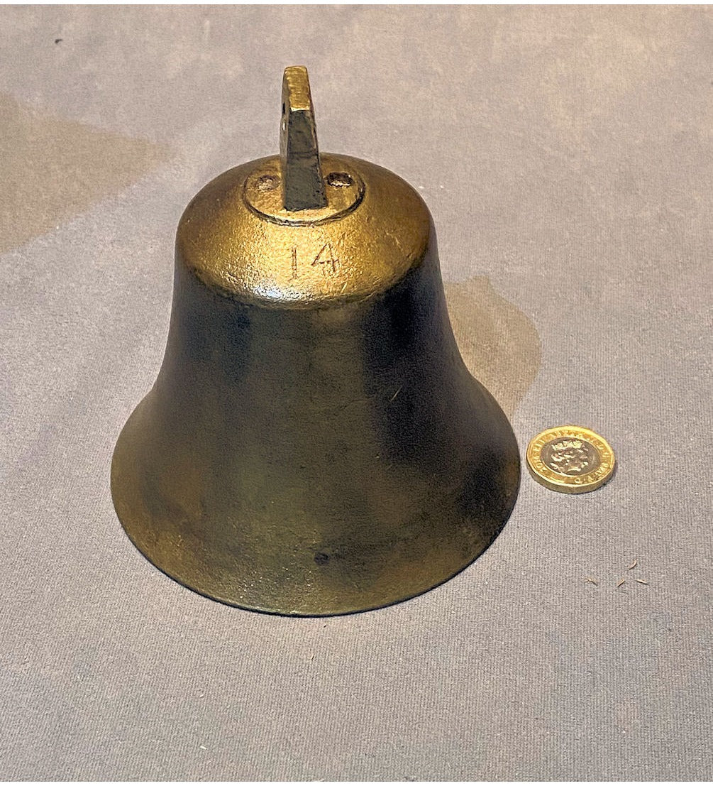 Robert Wells No 14 Brass Bell — view 3