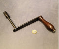 Rosewood Dining Table Winding Handle — Wood, late 19th century