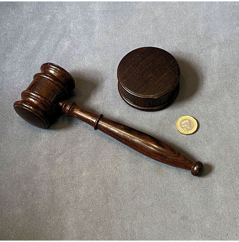 Rosewood Gavel & Base — view 2