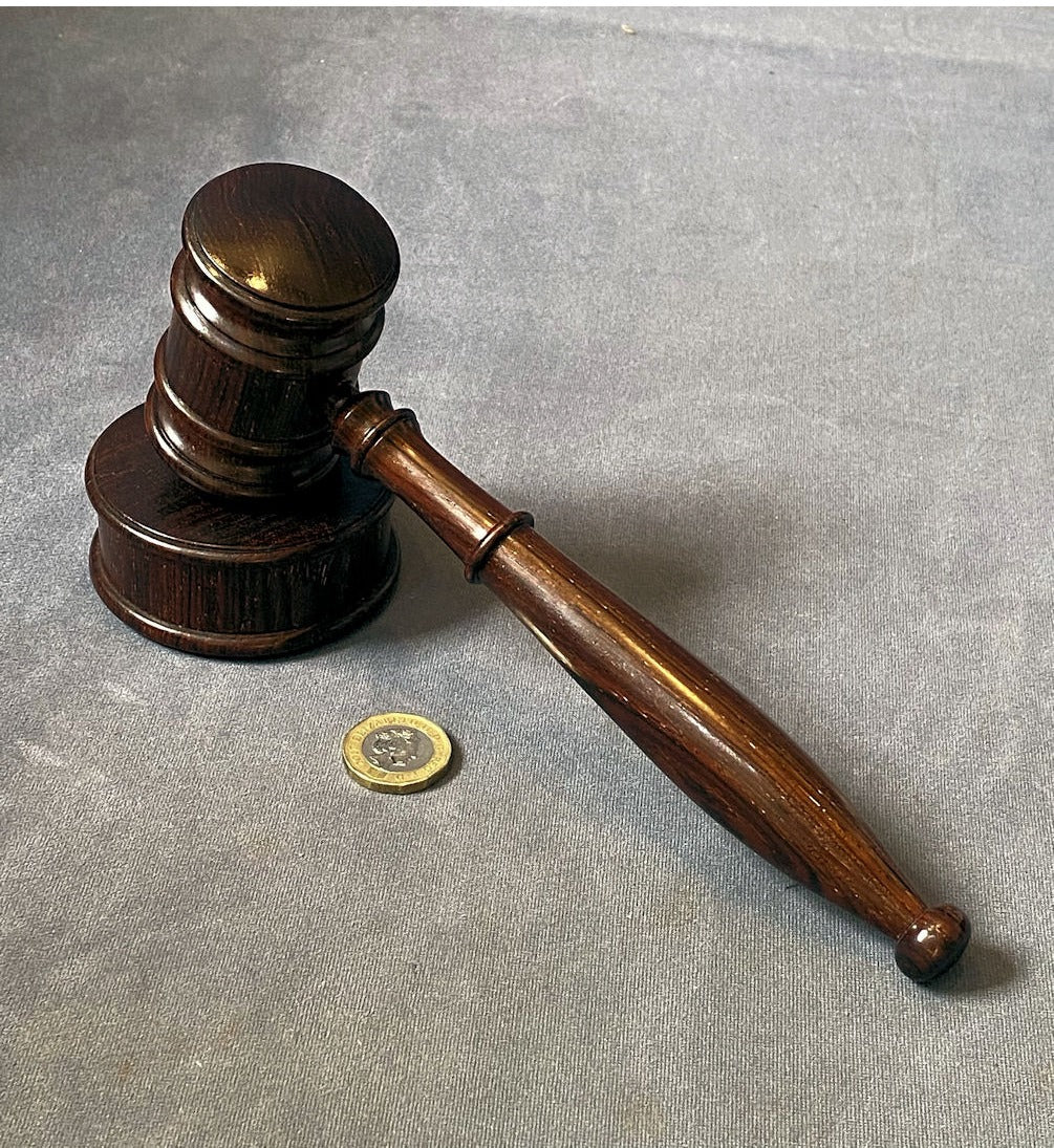 Rosewood Gavel & Base — view 3