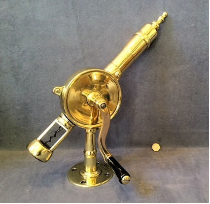 Rotary Eclipse Bar Corkpuller — Brass, circa 1900