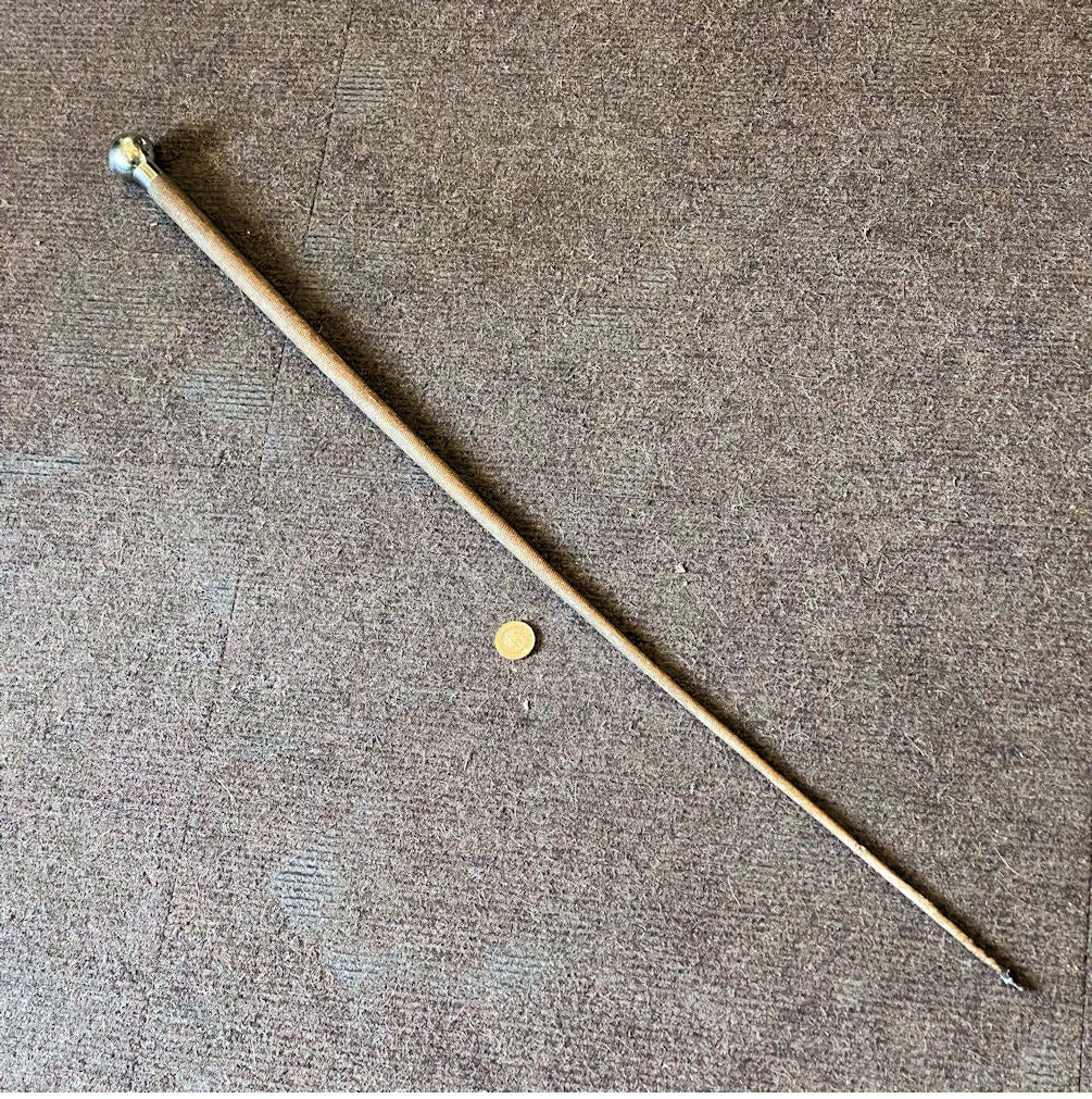 Royal Artillery Riding Crop — Nickel, 1920's