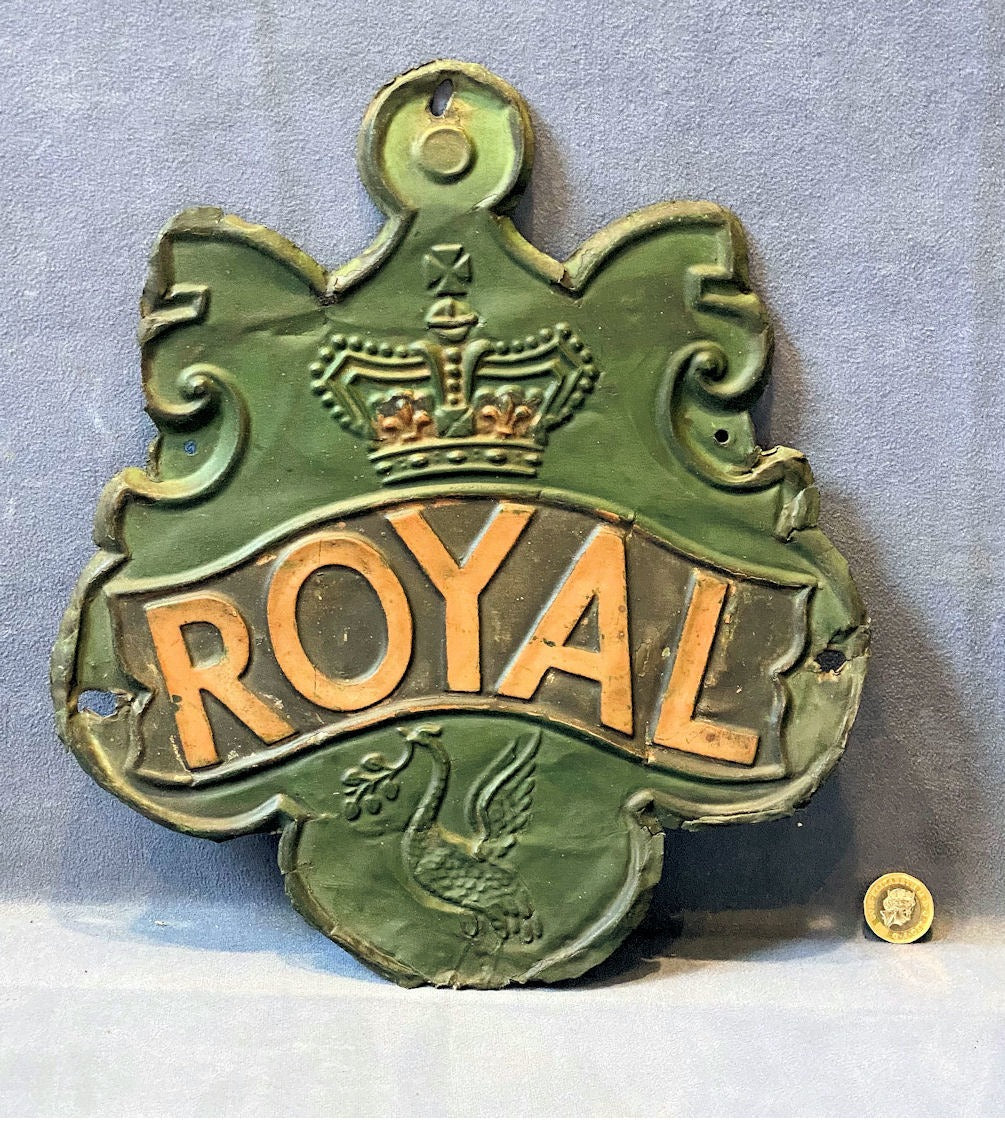 Royal Insurance Company Fire Mark — Copper, late 19th century