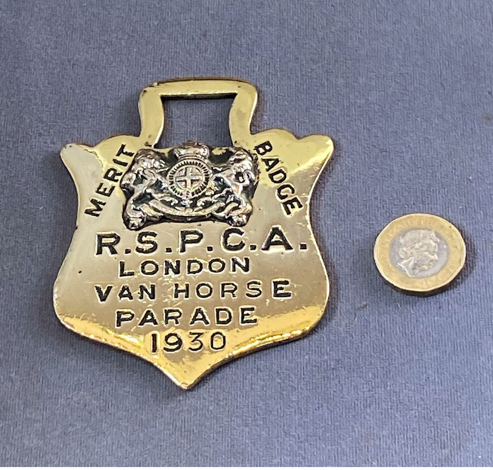 RSPCA Horse Brass 1930 — Brass, 1930