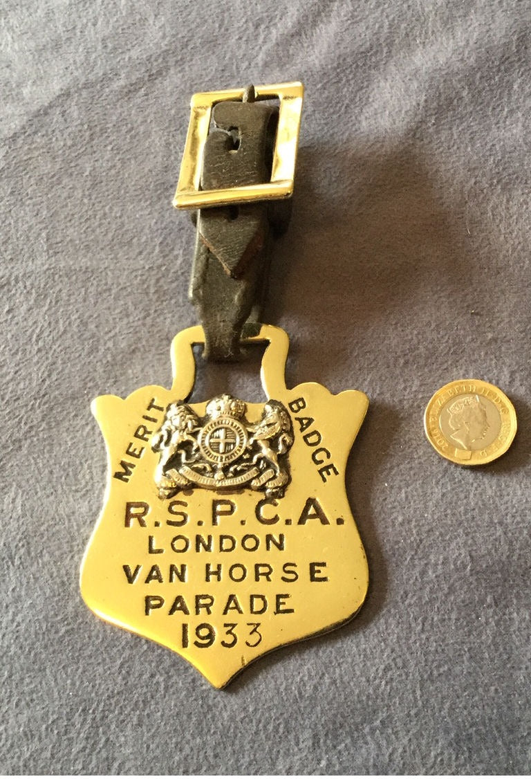 RSPCA Horse Brass 1933 — Brass, 1933
