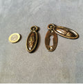 Run of Art Nouveau Keyhole Covers, 7 available — Brass, 1920's