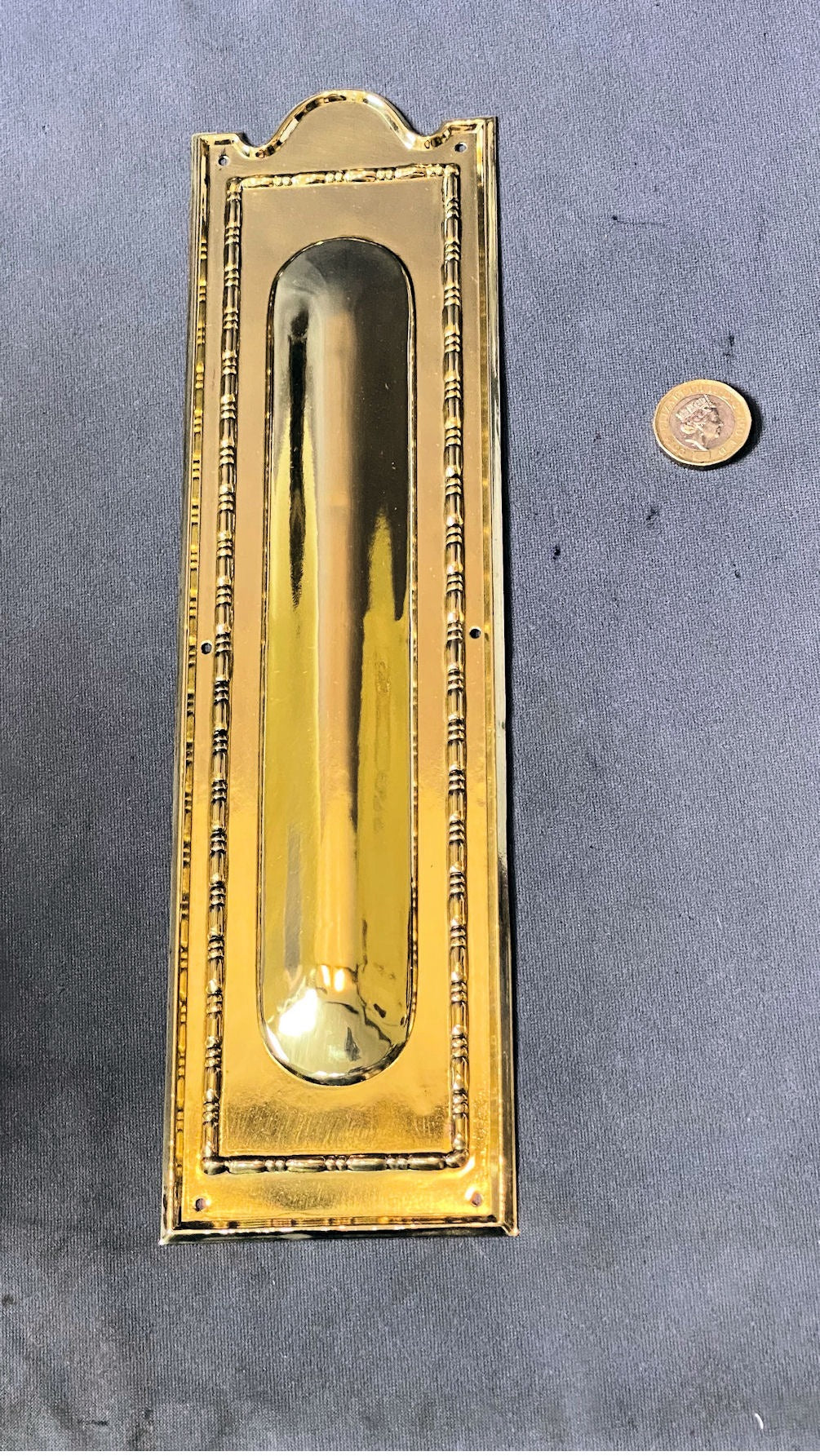 Run of Brass Fingerplates, 5 available — Brass, 1920's