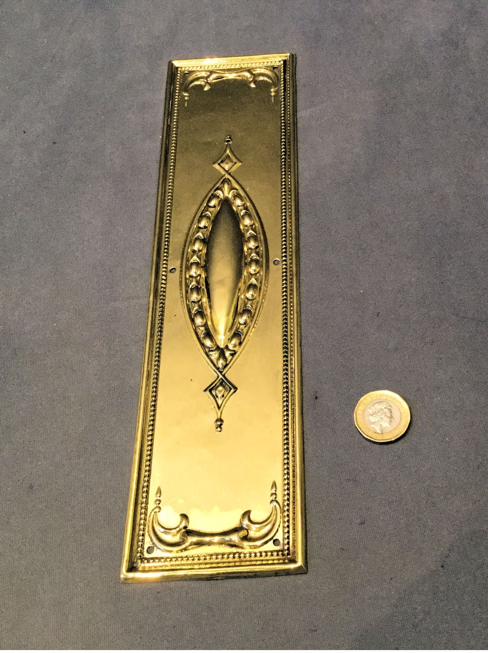 Run of Brass Fingerplates, 6 available — Brass, circa 1900