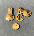 Run of Brass Keyhole Covers, 3 available — Brass, 1920's