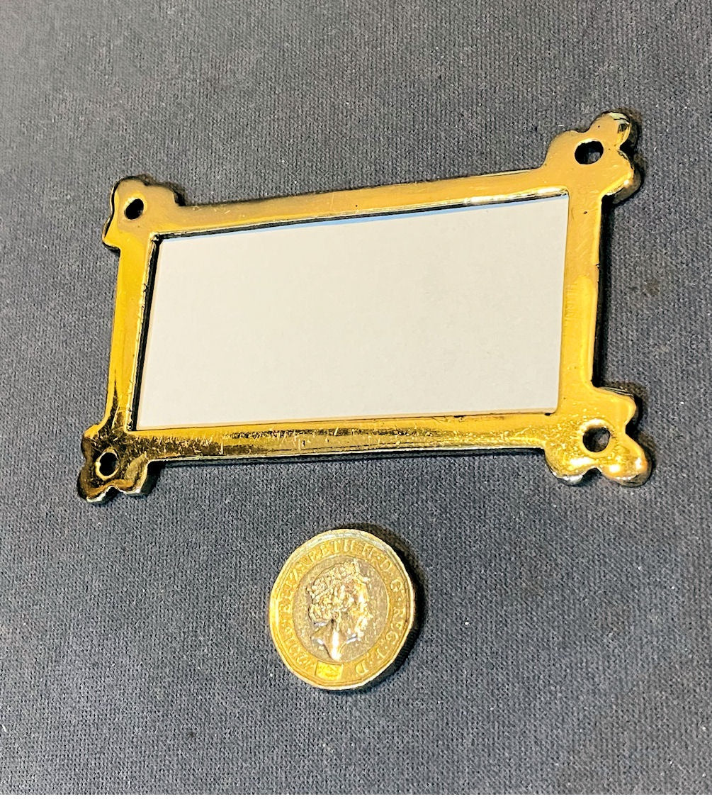 Run of Brass Label Frames, 8 matching available — Brass, circa 1900