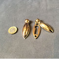 Run of Pink Brass Keyhole Covers, 5 available — Brass, 1920's