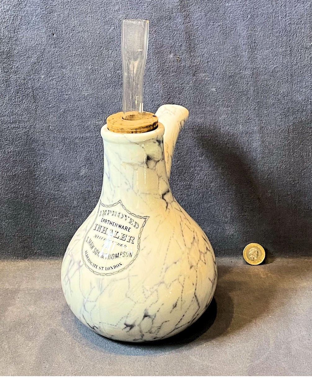 S Maw & Son Ceramic Improved Inhaler — Ceramic, late 19th century