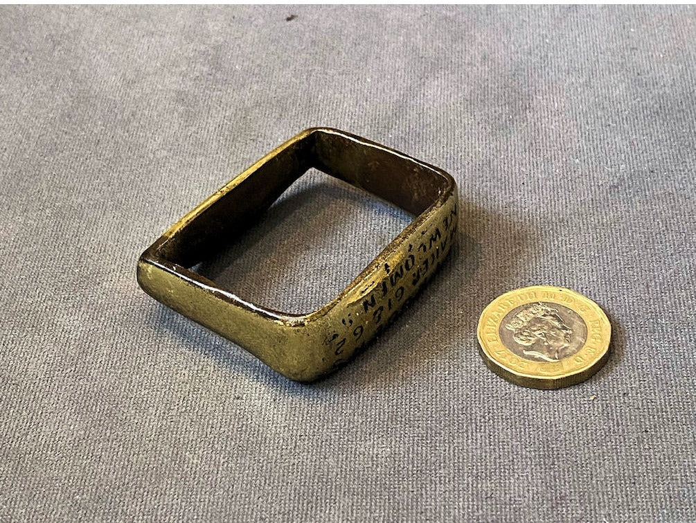 Saddlers Brass Name Plate — view 3