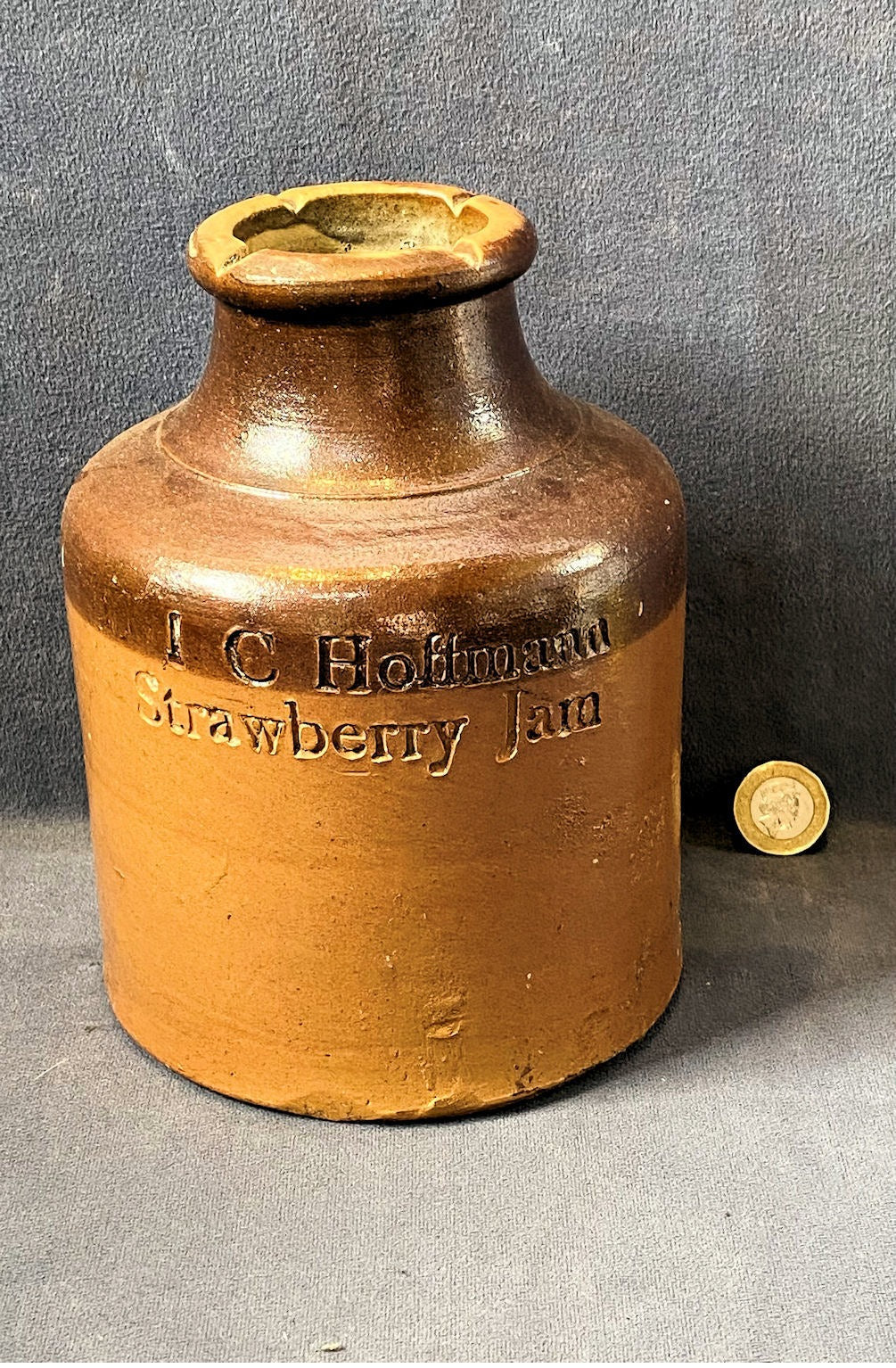 Saltglaze Preserve Jar — Stoneware, early 19th century