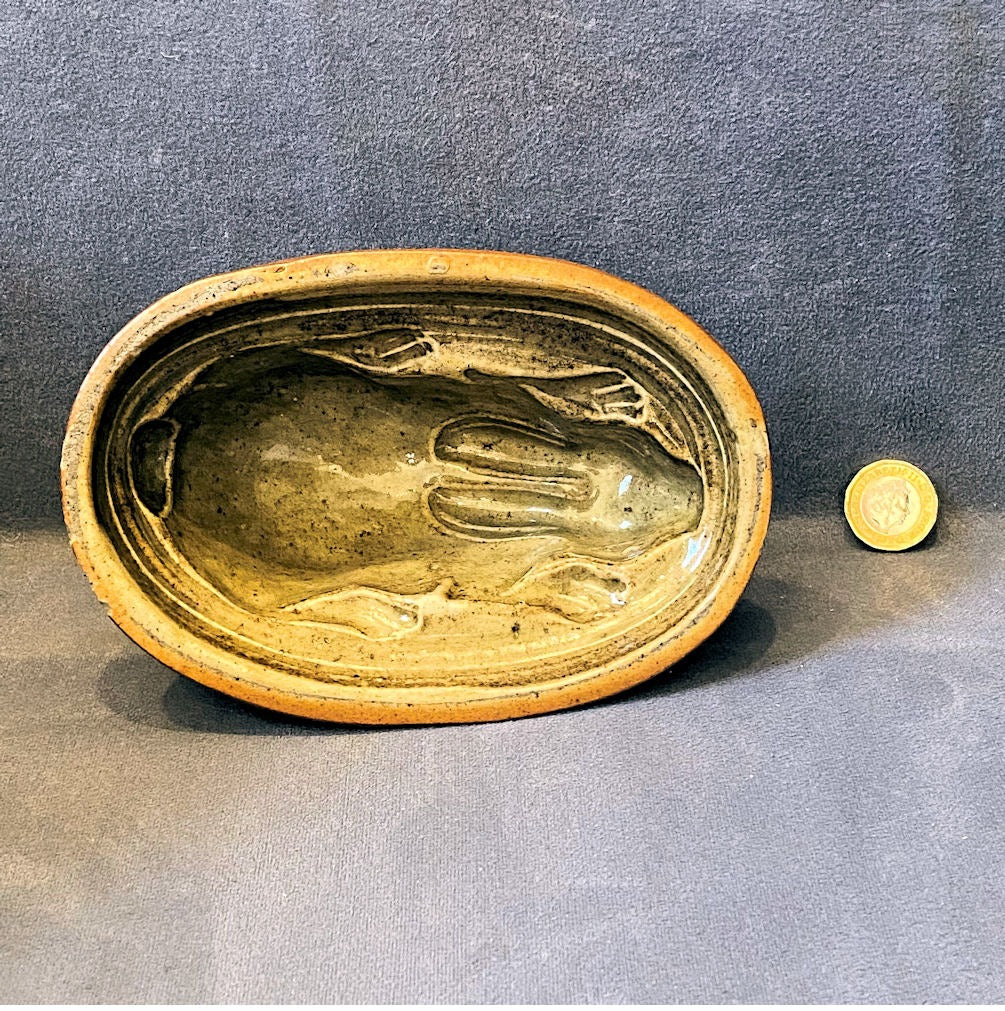 Saltglazed Stoneware Rabbit Jelly Mould — Stoneware, 1920's