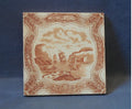 Sepia Fishing Boat Tile, 6 available — Ceramic, 1920's