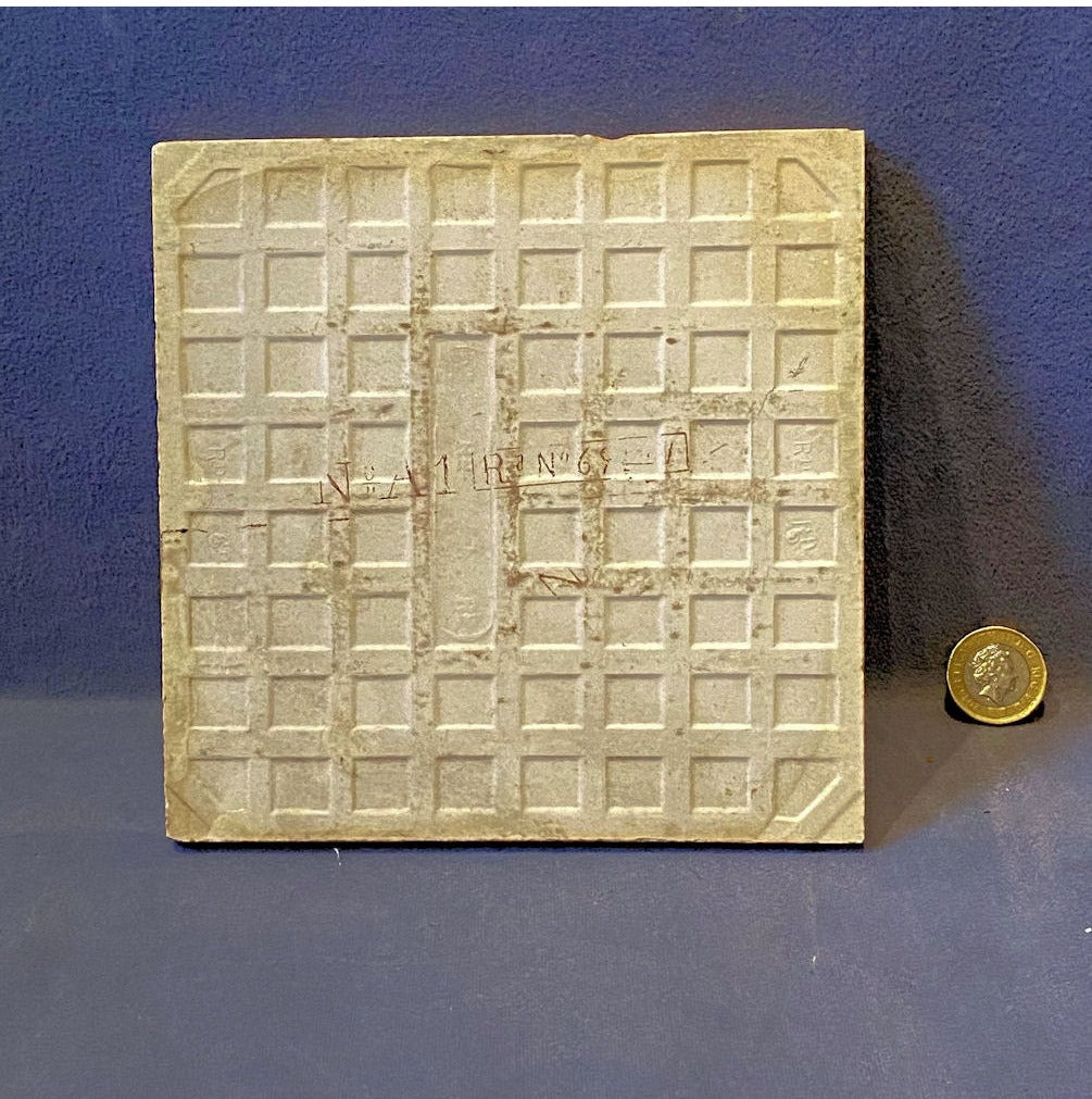 Sepia Floral Ceramic Tile, 3 available — view 2