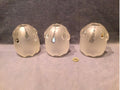 Set of 3 Frosted Glass Lamp Shades — Glass, 1920's