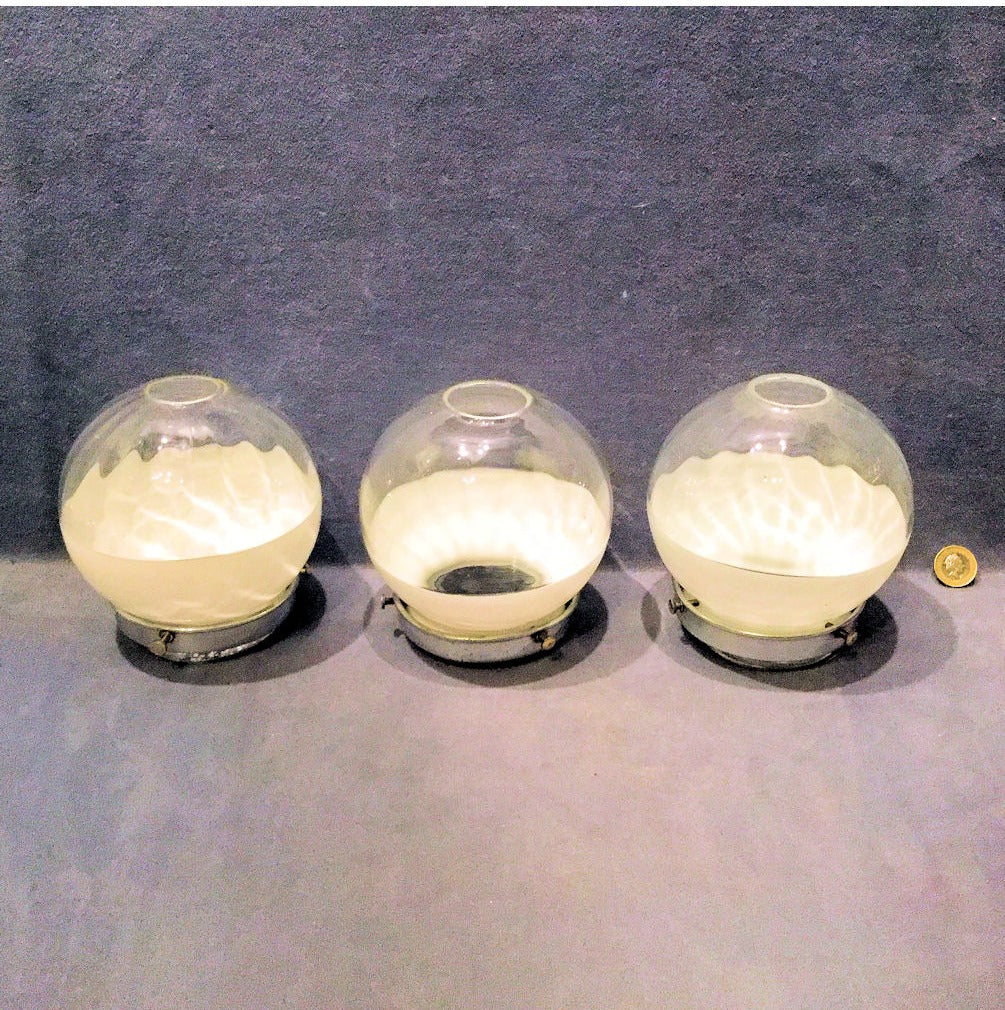 Set of 3 Glass Lamp Shades — view 3