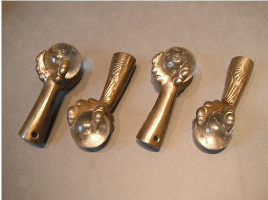 Set of 4 Cast Iron Piano Stool Feet — view 2