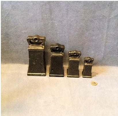 Set of 4 Cast Iron Weights — view 5
