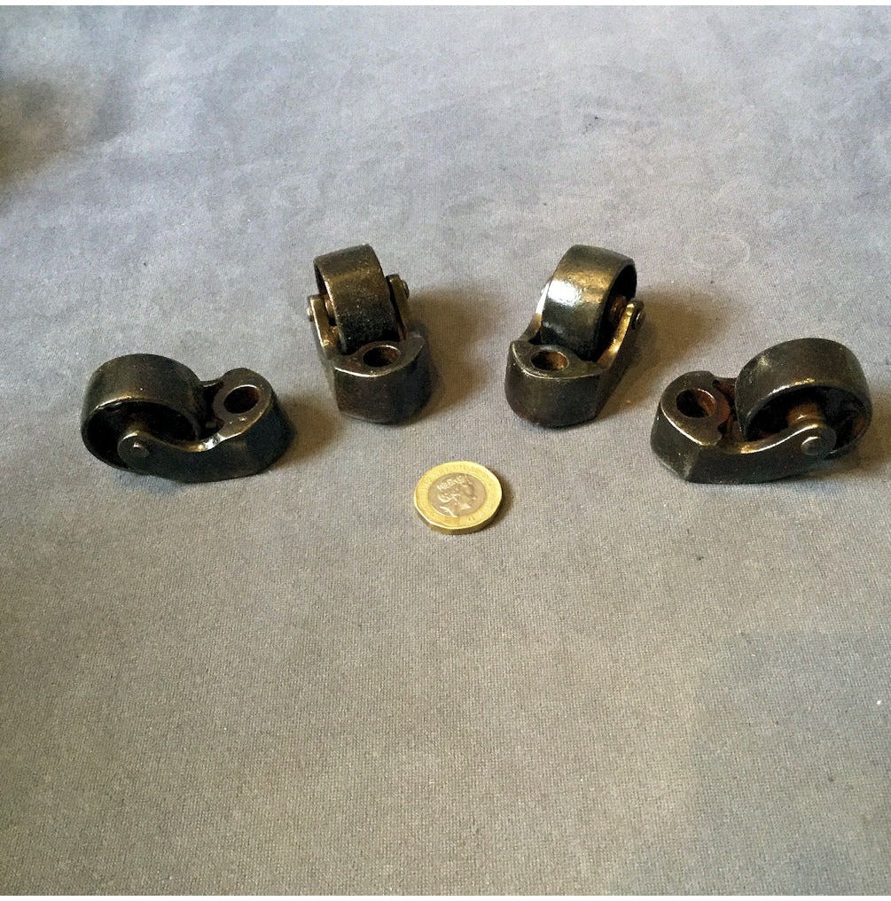 Set of 4 Castors For a Childs Bed or Cot — view 2