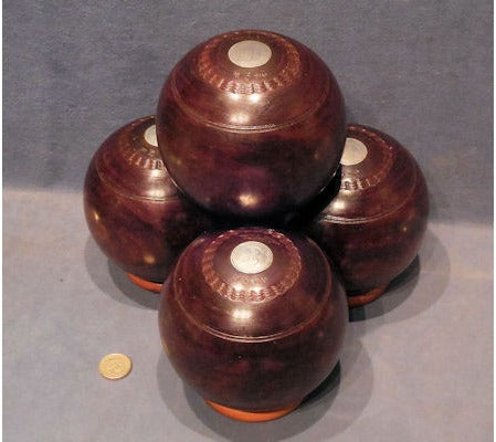 Set of 4 Lignum Vitae Bowling Woods — view 2