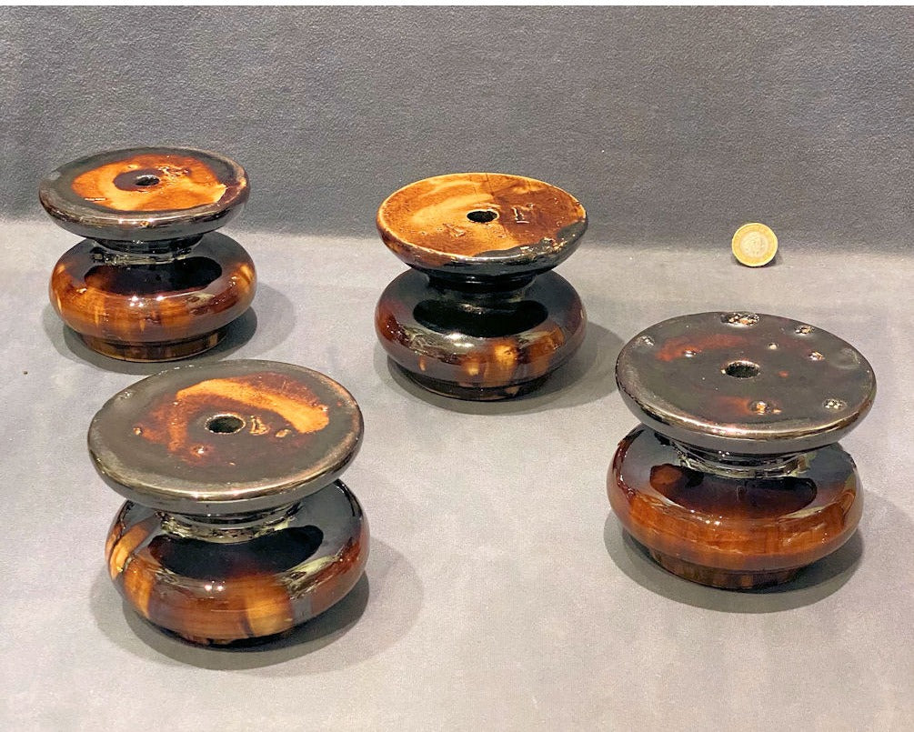 Set of 4 Treacle Glazed Furniture Rests — view 2